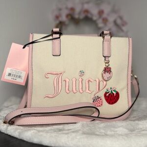 Juicy Couture Berry Sweet mini bag satchel tote crossbody purse strawberry